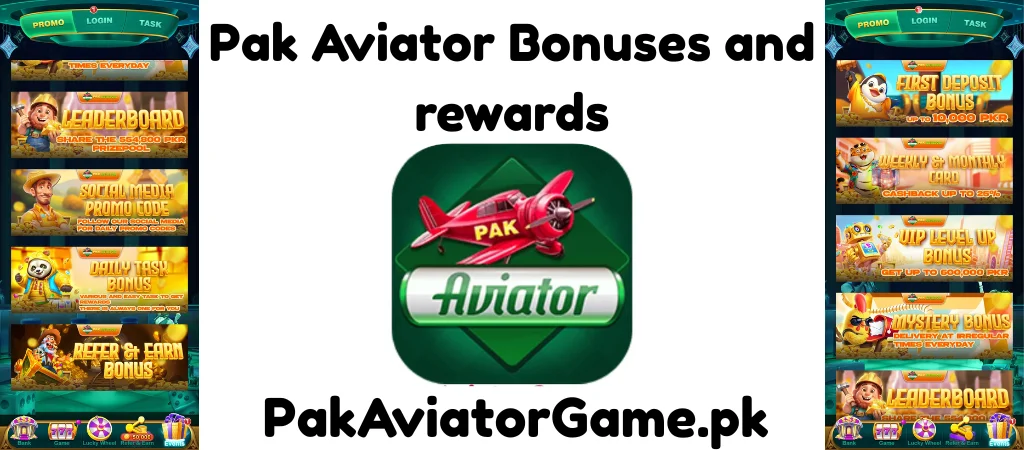 Pak Aviator Bonuses and rewards